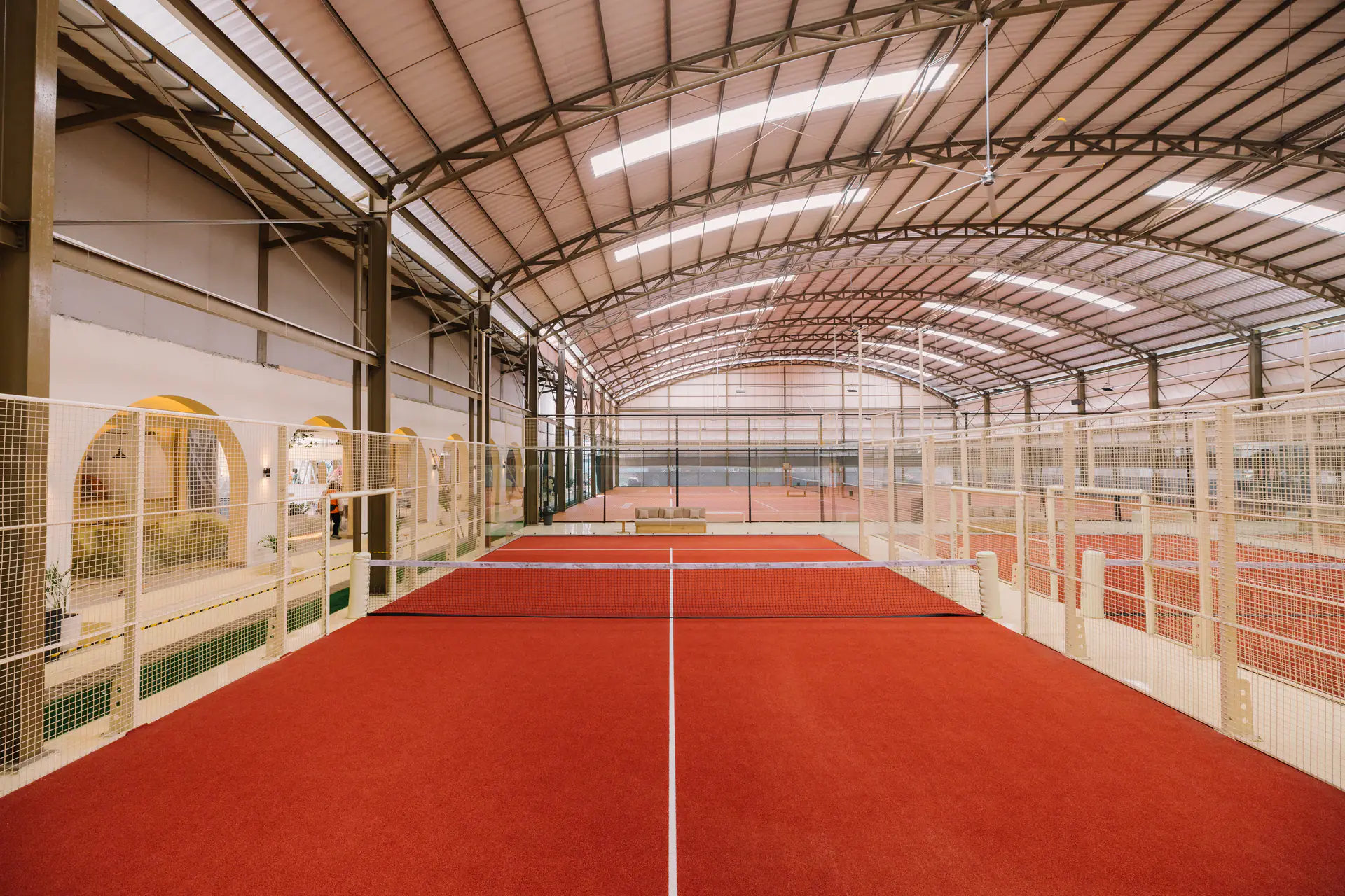 Three padel courts. No waiting.