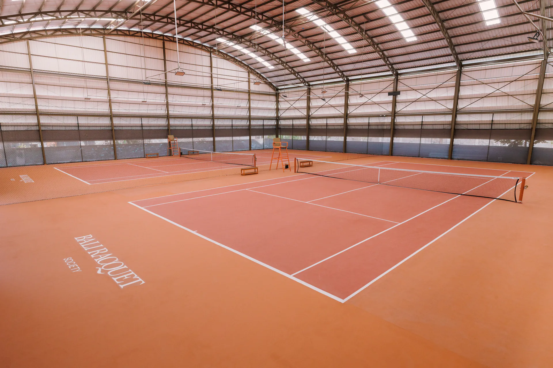 Our two indoor tennis courts